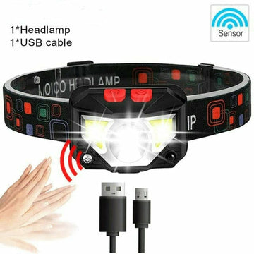 bbh100 series bright beam led cob headlamp w/built-in battery default title